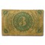 3rd Issue Fractional Currency 3 Cents VG (Fr#1227)