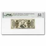 3rd Issue Fractional Currency 50 Cents AU-53 PMG (Fr#1339)