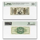 3rd Issue Fractional Currency 50 Cents AU-53 PMG (Fr#1339)