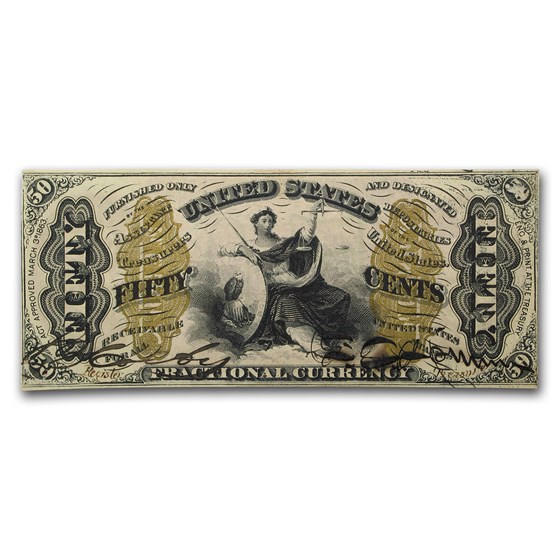 3rd Issue Fractional Currency 50 Cents CU (Fr#1355) 3rd Issue Fractional Currency 50 Cents CU (Fr#1355)