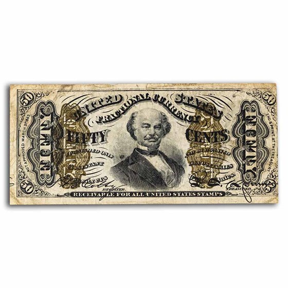 3rd Issue Fractional Currency 50 Cents Fine (Fr#1334) 3rd Issue Fractional Currency 50 Cents Fine (Fr#1334)
