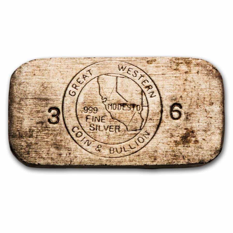 4.67 oz Silver Bar - Great Western Coin & Bullion