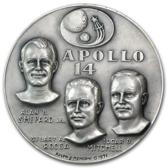 4.69 oz Silver Round - APOLLO 14 4.69 oz Silver Round - APOLLO 14