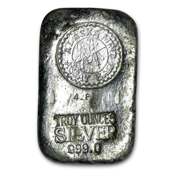 4.8 oz Silver Bar - Alaska Mint Assay 4.8 oz Silver Bar - Alaska Mint Assay