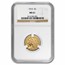 4-Coin 1910 Gold Eagles Type Set MS-61 NGC