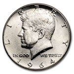 4-Coin 90% Silver Half-Dollar Set in Red Velvet Pouch
