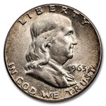 4-Coin 90% Silver Half-Dollar Set in Red Velvet Pouch