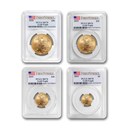 4-Coin American Gold Eagle Set MS-70 PCGS (Random Year)