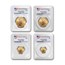 4-Coin American Gold Eagle Set MS-70 PCGS (Random Year)