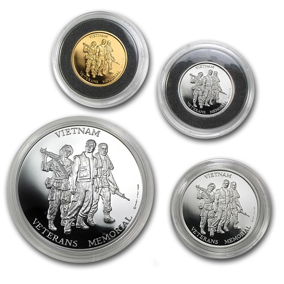 4 Metals Set - Vietnam Veterans Memorial Set (In Capsule) 4 Metals Set - Vietnam Veterans Memorial Set (In Capsule)