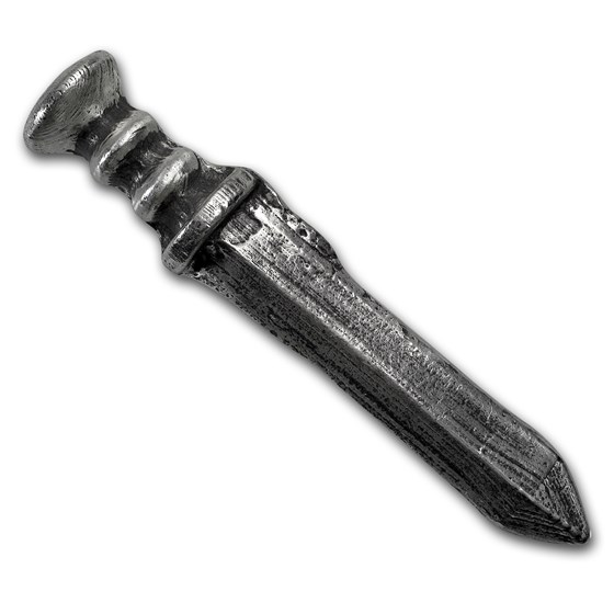 4 oz Hand Poured Silver Gladius Sword - Limited Edition 4 oz Hand Poured Silver Gladius Sword - Limited Edition