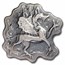 4 oz Hand Poured Silver - Heraldic Dragon (Antique)