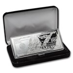 4 oz Silver Bar - 2016 $100 Bill (w/Box & COA)
