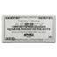 4 oz Silver Bar - 2018 $100 Bill (w/Box & COA)