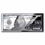 4 oz Silver Bar - 2021 $100 Bill (w/Box & COA)