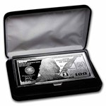4 oz Silver Bar - 2021 $100 Bill (w/Box & COA)