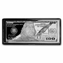 4 oz Silver Bar - 2023 $100 Bill (w/Box & COA)