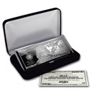 4 oz Silver Bar - Random Year $100 Bill (w/Box & COA)