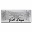 4 oz Silver Bar - The Lord's Prayer
