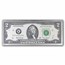 4 oz Silver Colorized Bar - $2 Jefferson Bill (w/Box & COA + $2)