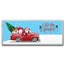 4 oz Silver Colorized Bar - Farm Truck Santa (w/Box)