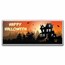 4 oz Silver Colorized Bar - (Happy Halloween "Haunted House")