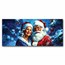 4 oz Silver Colorized Bar - Patriotic Santa & Mrs. Claus Estate