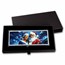 4 oz Silver Colorized Bar - Patriotic Santa & Mrs. Claus Estate