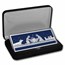 4 oz Silver Colorized Bar - Silver Shimmer Nativity Scene (w/Box)