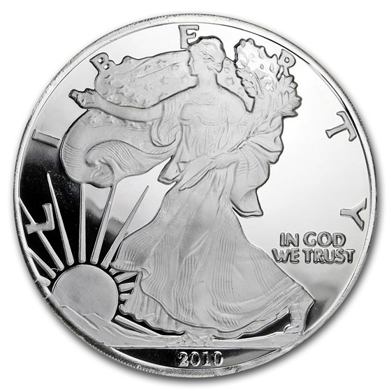 4 oz Silver Round - 2010 Silver Eagle (w/Box & COA) 4 oz Silver Round - 2010 Silver Eagle (w/Box & COA)