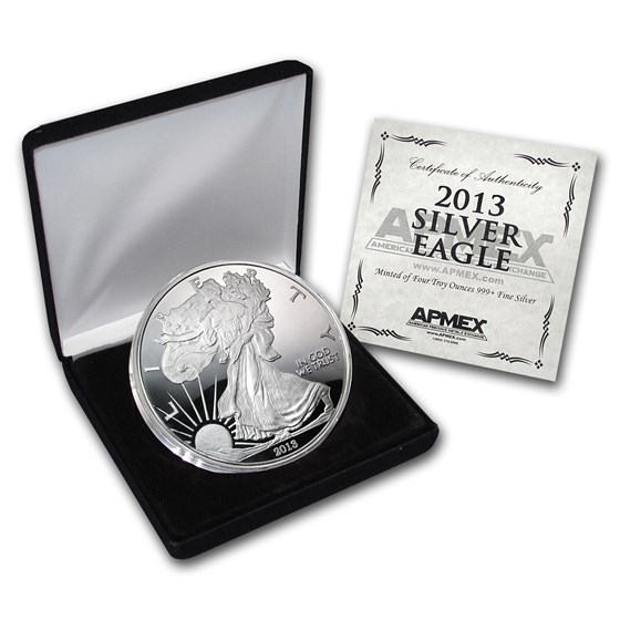4 oz Silver Round - 2013 Silver Eagle (w/Box & COA) 4 oz Silver Round - 2013 Silver Eagle (w/Box & COA)
