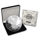 4 oz Silver Round - 2014 Silver Eagle (w/Box & COA)