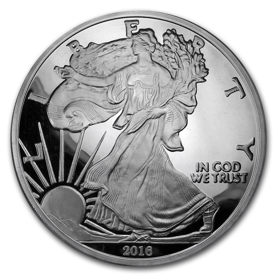 4 oz Silver Round - 2016 Silver Eagle (w/Box & COA)