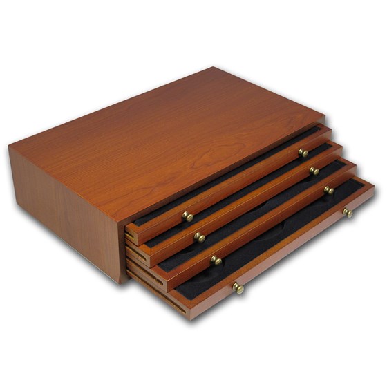Buy 4Tier Custom Wood Display Box for 20 Coin ATB Set APMEX