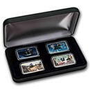 4 x 1 oz Silver Bar American Revolution Masterpiece Collector Set