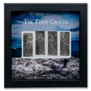 4 x 1 oz Silver Bar Set - The Four Graces (with Box & COA)