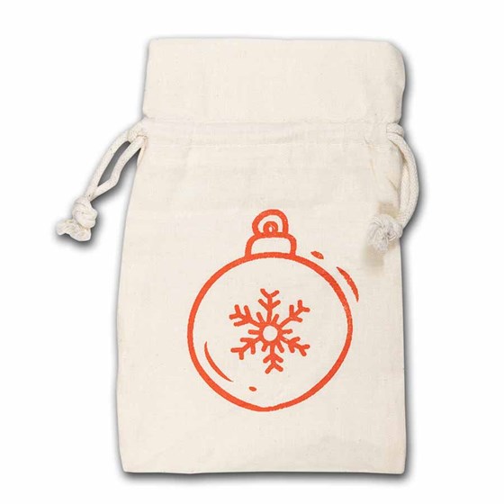 4 x 6 Muslin Draw-String Pouch (Christmas Ornament) 4 x 6 Muslin Draw-String Pouch (Christmas Ornament)