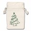 4 x 6 Muslin Draw-String Pouch (Christmas Tree)