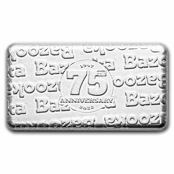 40 gram Silver Wafer BAZOOKA® Joe Replica - 75th Anniversary
