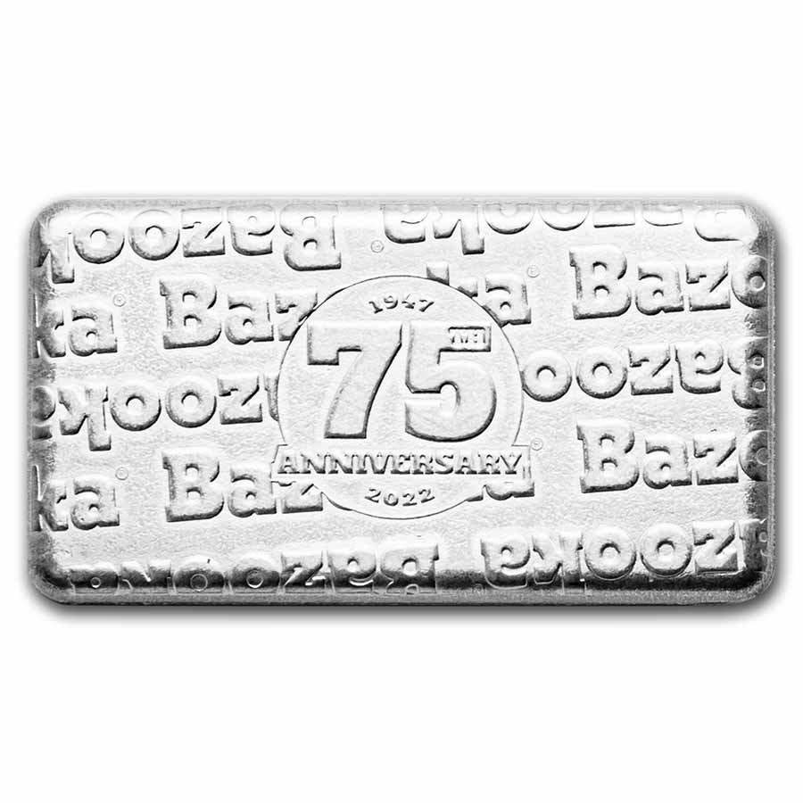 40 gram Silver Wafer BAZOOKA® Joe Replica - 75th Anniversary