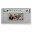 4th Issue Fractional Curr 50 Cents Stanton CU-64 EPQ PMG(Fr#1376)
