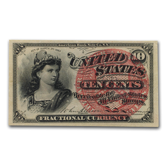 4th Issue Fractional Currency 10 Cents CU (FR#1261) 4th Issue Fractional Currency 10 Cents CU (FR#1261)