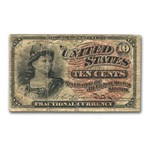 4th Issue Fractional Currency 10 Cents Fine (Fr#1258)