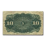 4th Issue Fractional Currency 10 Cents Fine (Fr#1258)