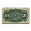 4th Issue Fractional Currency 10 Cents Fine (Fr#1258)