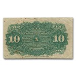4th Issue Fractional Currency 10 Cents VF (Fr#1258)
