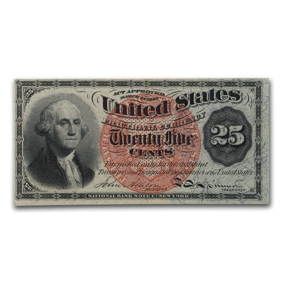 4th Issue Fractional Currency 25 Cents CU-63 EPQ PMG (FR#1307) 4th Issue Fractional Currency 25 Cents CU-63 EPQ PMG (FR#1307)