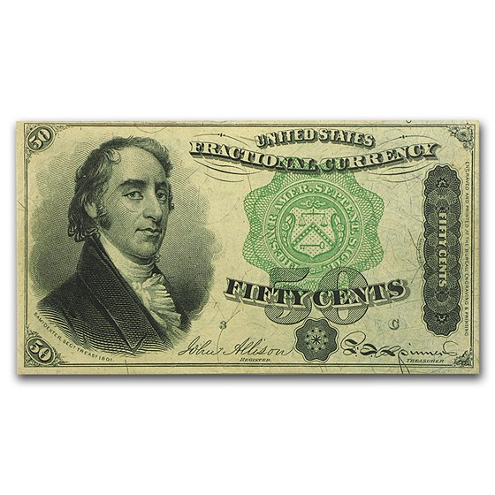 4th Issue Fractional Currency 50 Cents Dexter CU (FR#1379) 4th Issue Fractional Currency 50 Cents Dexter CU (FR#1379)