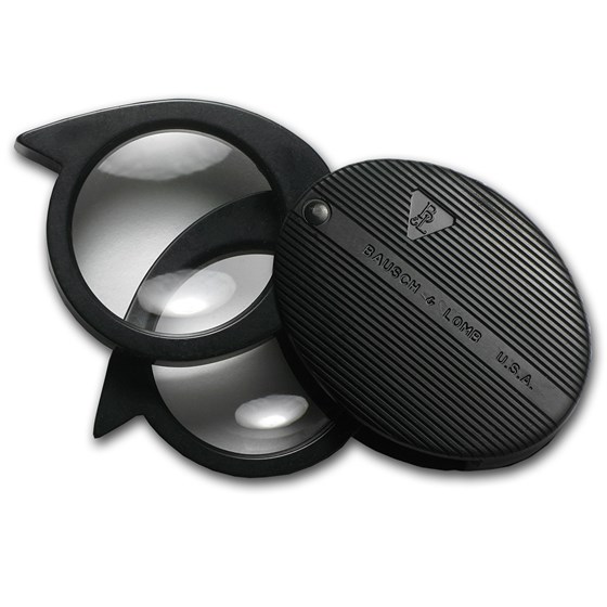 4X to 9X Power Bausch & Lomb Folding Pocket Magnifier 4X to 9X Power Bausch & Lomb Folding Pocket Magnifier