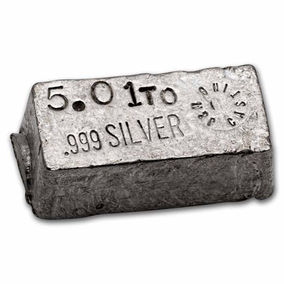5.01 oz Silver Bar - J & M Castings 5.01 oz Silver Bar - J & M Castings